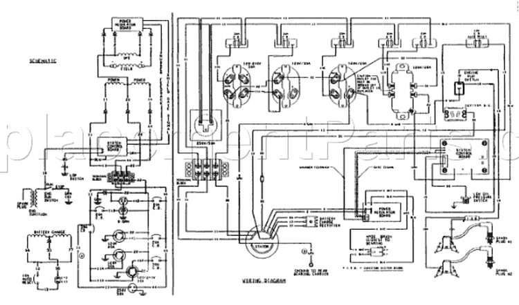 Page C Diagram and Parts List for 9784-1  Briggs and Stratton Generator